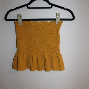 Yellow/orange tube top